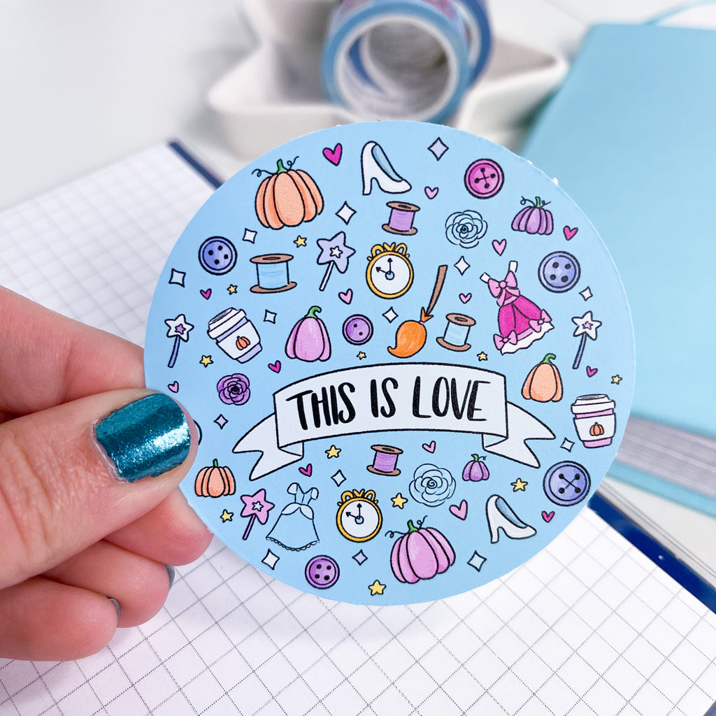 This Is Love Doodle Premium Vinyl Die Cut