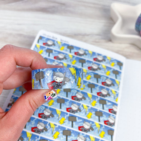 Holo Foil Thunder Bean Washi Tape (15mm)