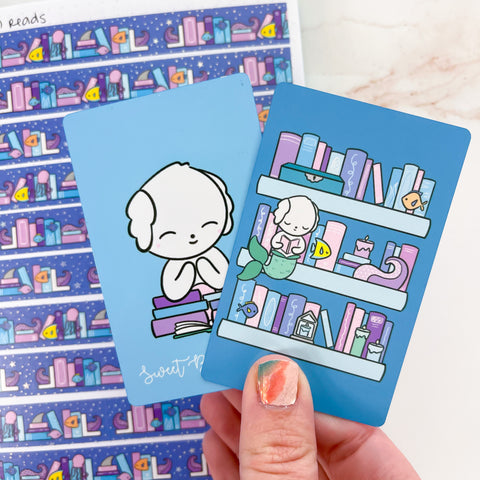 Ocean Library Washi Card