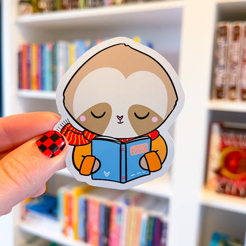 Autumn Sloth Premium Vinyl Die Cut