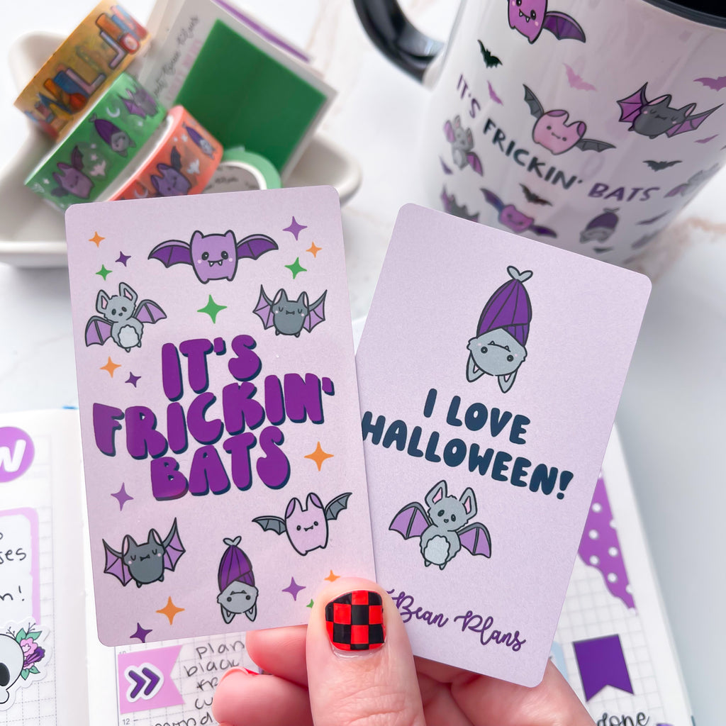 Frickin' Bats Halloween Washi Card