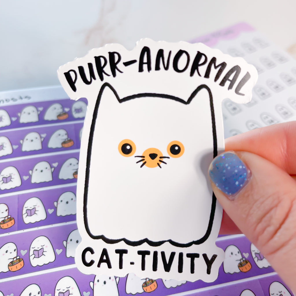 Purr-anormal Cat-tivity Premium Vinyl Die Cut