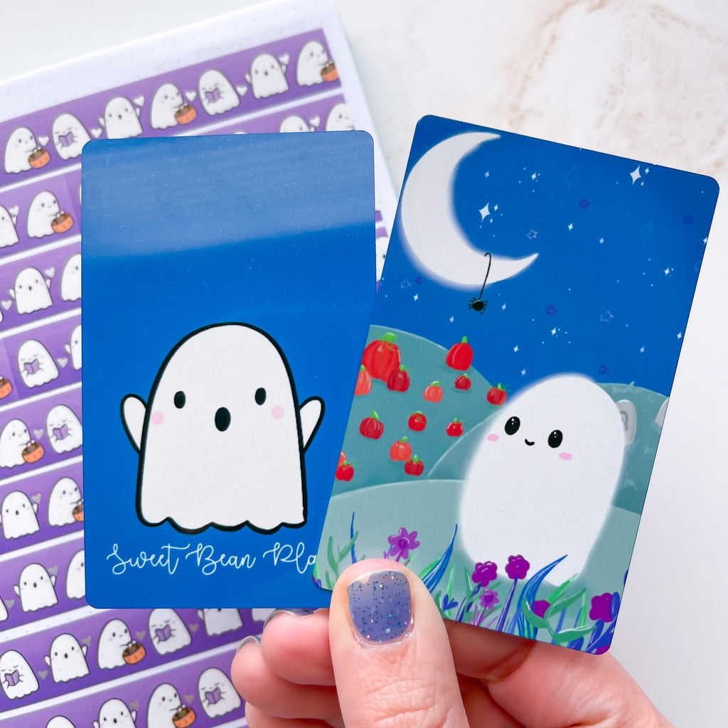 Cute Ghost Washi Card