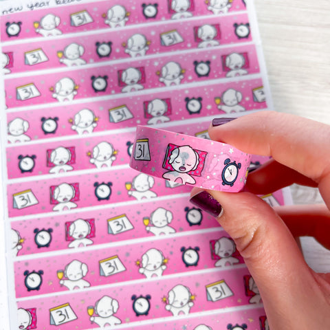 Holo Foil New Year Washi Tape (15mm)