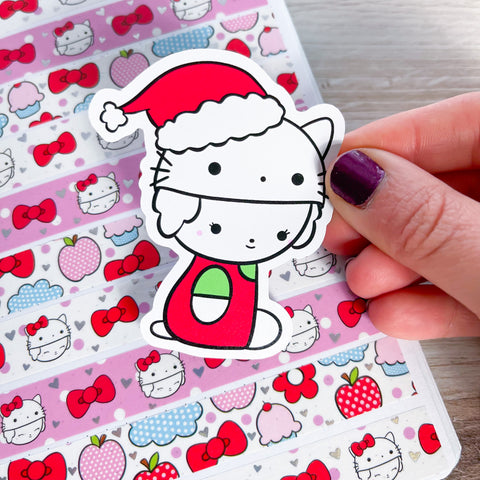 Hello Santa Bean Premium Vinyl Die Cut