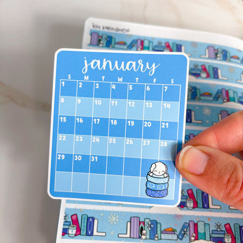 January Calendar Premium Vinyl Die Cut (2023)