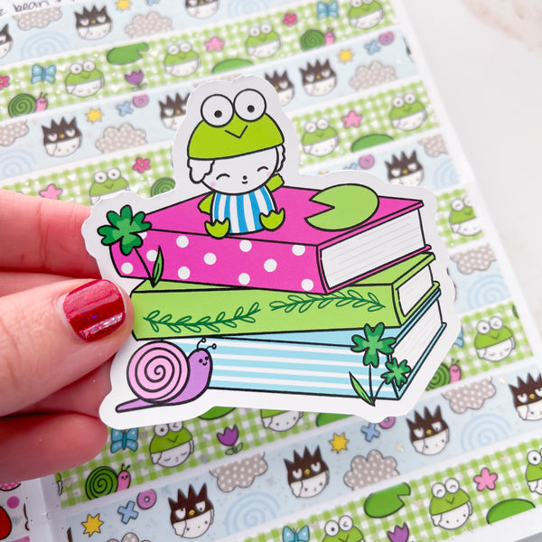 Bean-roppi Book Stack Premium Vinyl Die Cut – Sweet Bean Plans