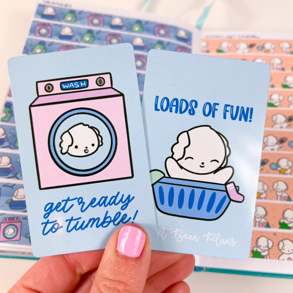 Laundry Bean Washi Card