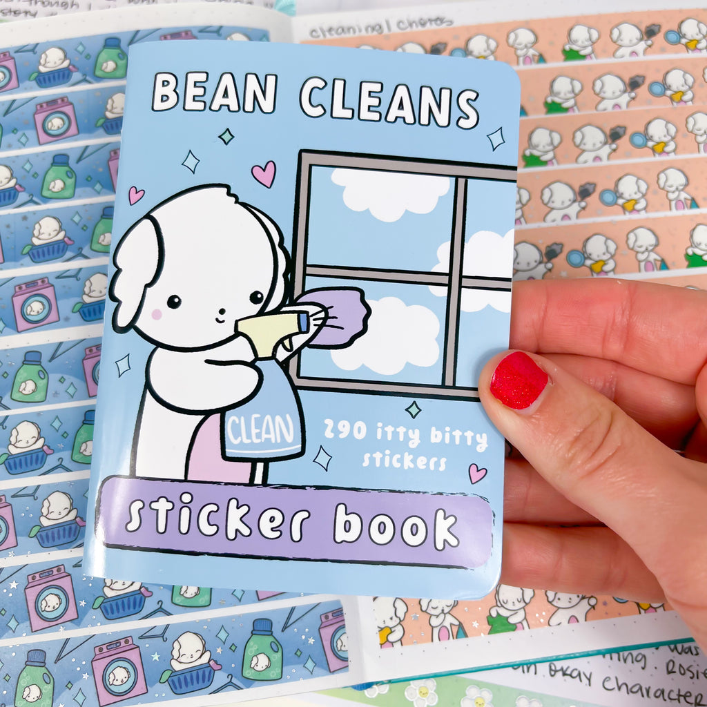 Bean Cleans Sticker Book