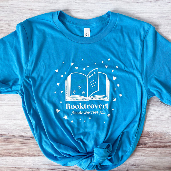 Booktrovert White Book Reading Shirt