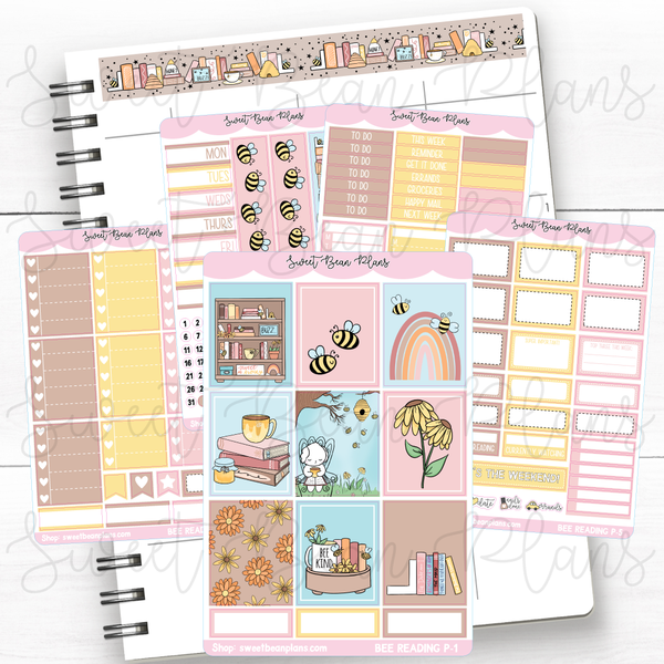 Rather Bee Reading Weekly Kit Vinyl Planner Stickers