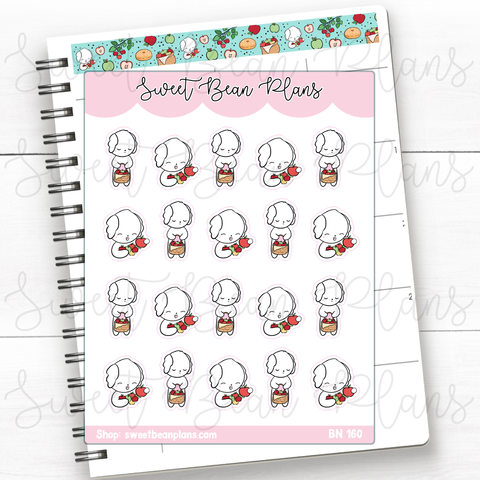 Apple Cider Beans Vinyl Planner Stickers | Bn 160