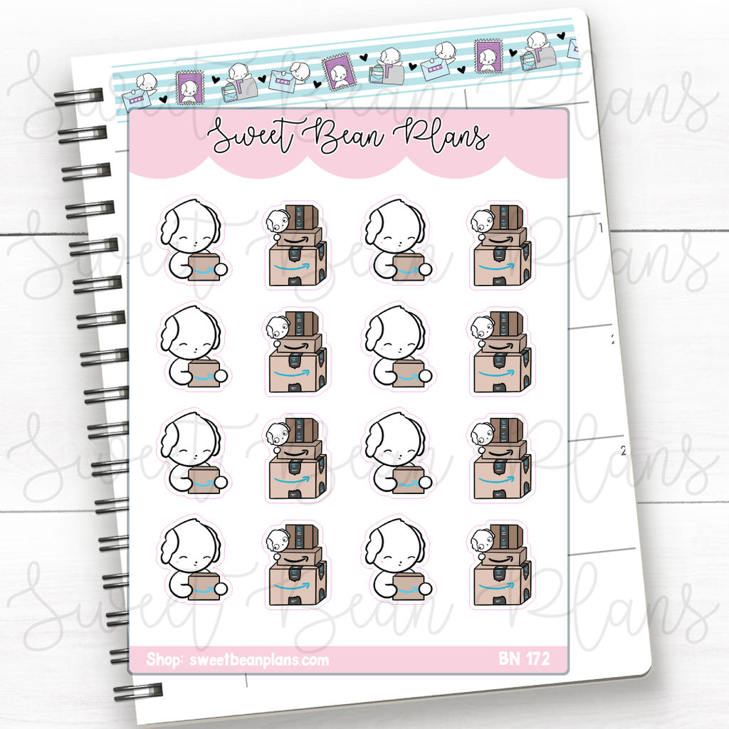 Online Ordering Bean Vinyl Planner Stickers | Bn 172