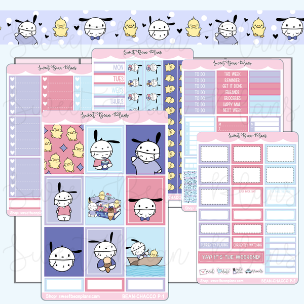 Bean-chacco Weekly Kit Vinyl Planner Stickers