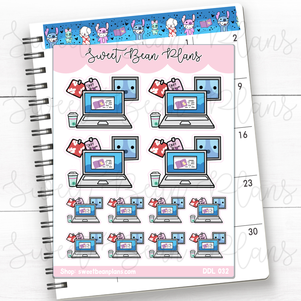 Ohana Desk Vinyl Planner Stickers | Ddl 032