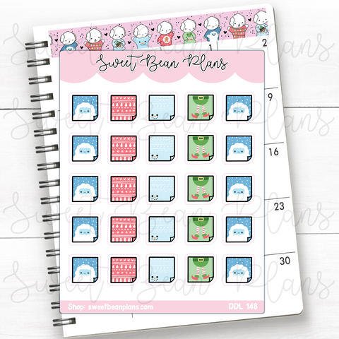 Ugly Sweater Sticky Notes Vinyl Planner Stickers | Ddl 148