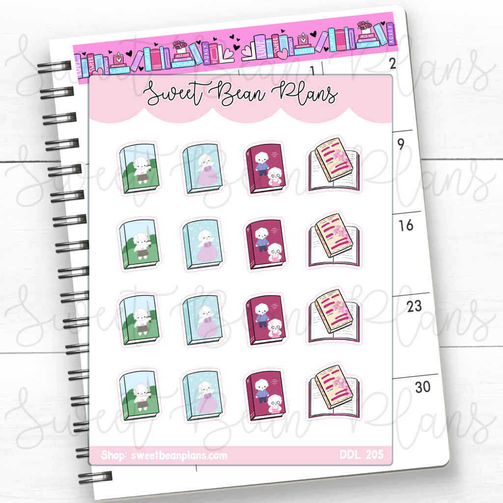 Romance Book Covers Vinyl Planner Stickers | Ddl 205