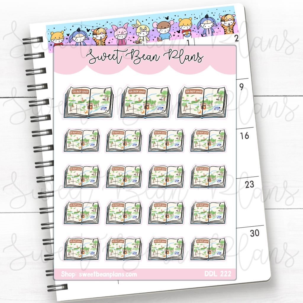 Hunny Bean Story Book Vinyl Planner Stickers | Ddl 222
