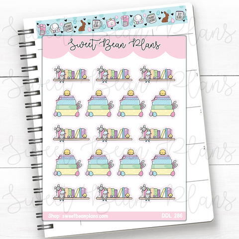 Easter Books Vinyl Planner Stickers | Ddl 286