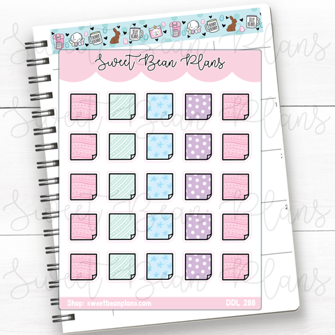 Easter Sticky Notes Vinyl Planner Stickers | Ddl 288
