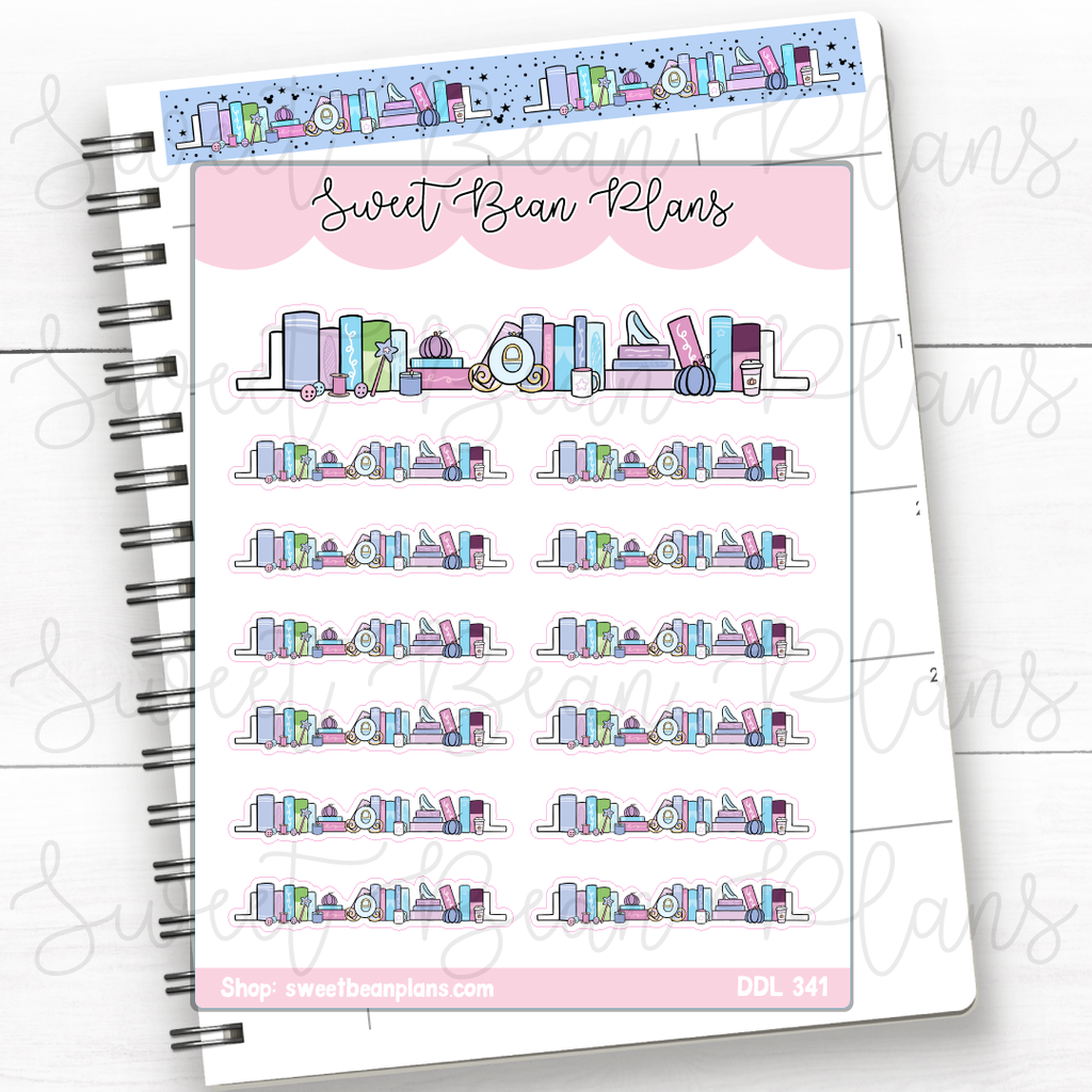 This Is Love Bookshelf Vinyl Planner Stickers | Ddl 341