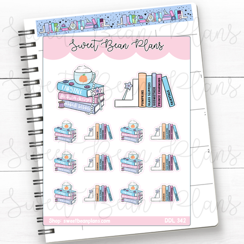 This Is Love Book Stacks Vinyl Planner Stickers | Ddl 342