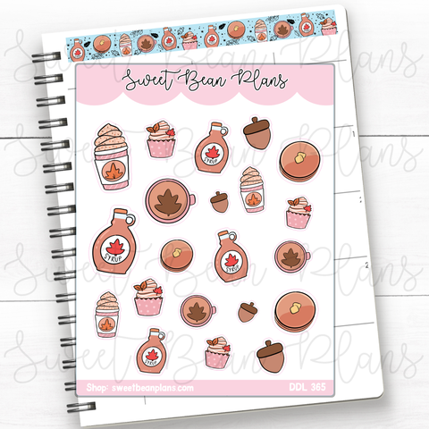 Maple Treats Vinyl Planner Stickers | Ddl 365