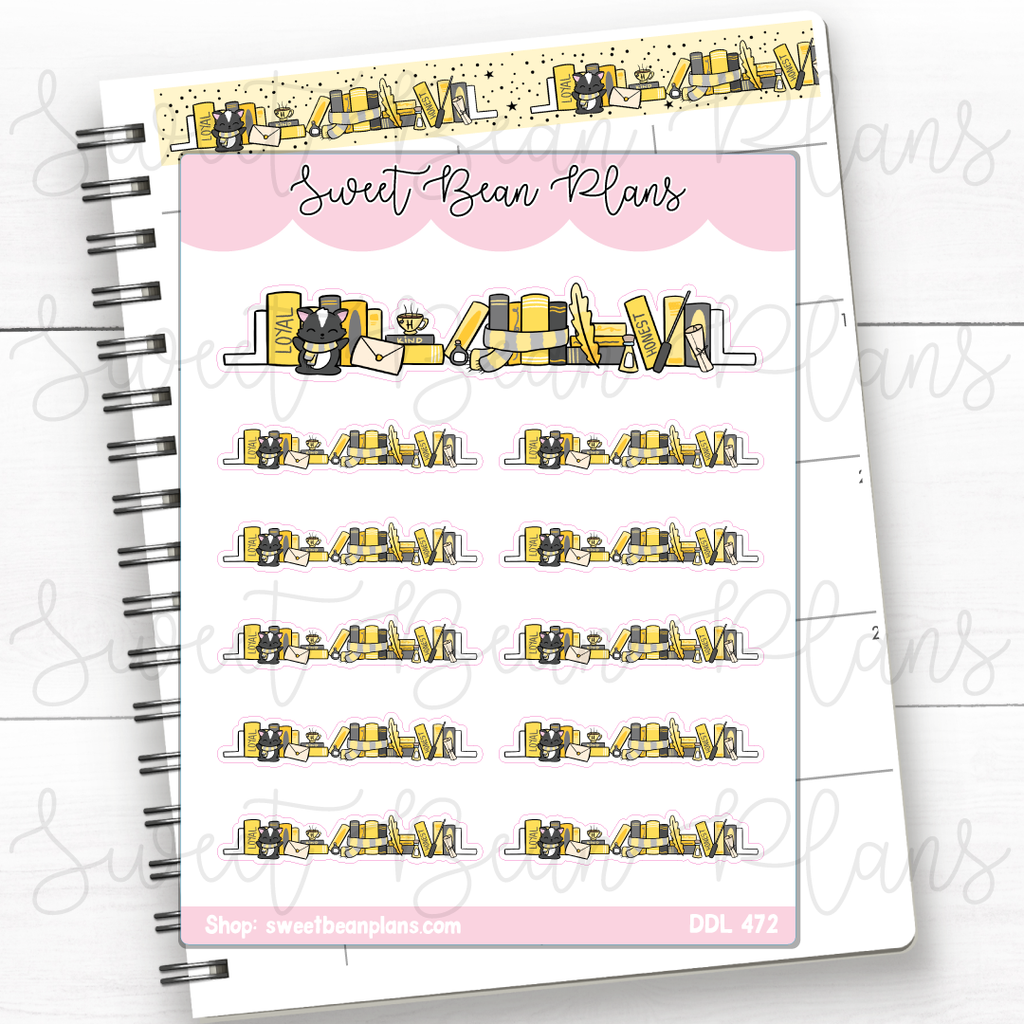 Loyal Bookshelf Vinyl Planner Stickers | Ddl 472