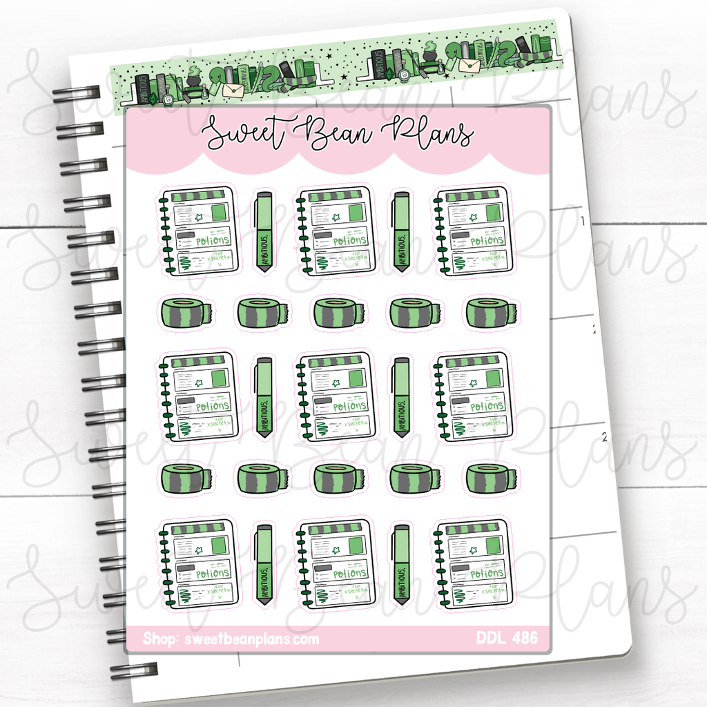 Ambitious Planner Supplies Vinyl Planner Stickers | Ddl 486