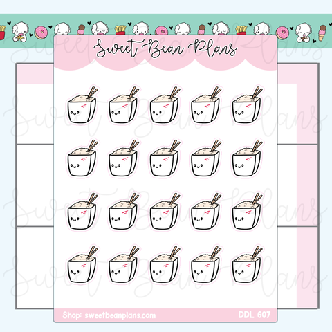 Takeout Vinyl Planner Stickers | Ddl 607