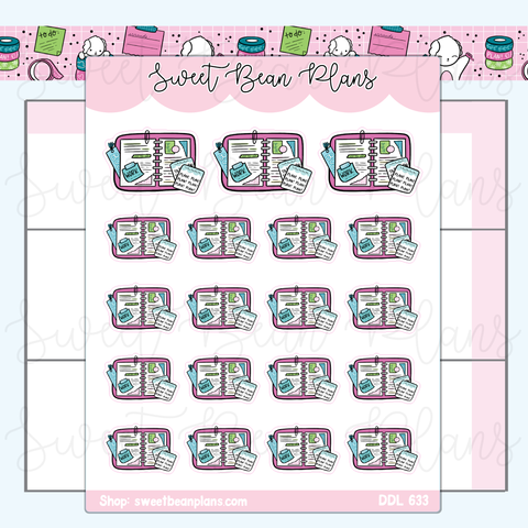 Traveler Notebook Vinyl Planner Stickers | Ddl 633