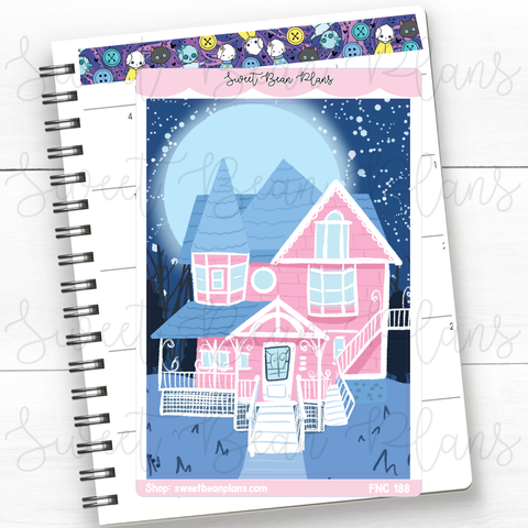 Button House Large Vinyl Planner Sticker | Fnc 188