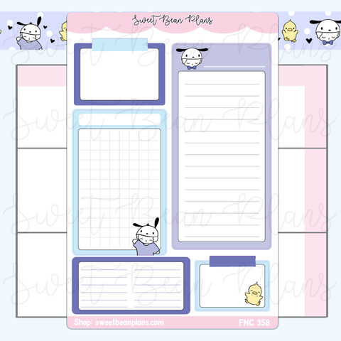 Bean-chacco Large Functional Vinyl Planner Sticker | Fnc 358
