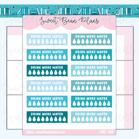 May Hydrate Vinyl Planner Stickers | Fnc 369