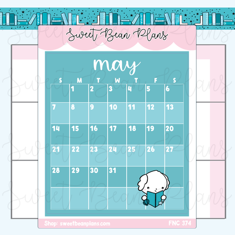 May Medium Calendar Vinyl Planner Stickers | Fnc 374
