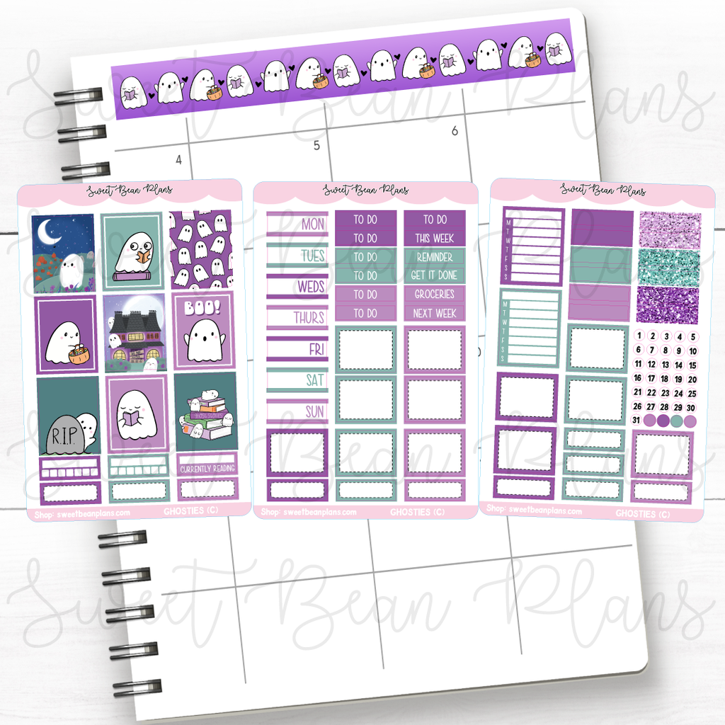 Halloween Ghosties Hobo Cousin Weekly Kit