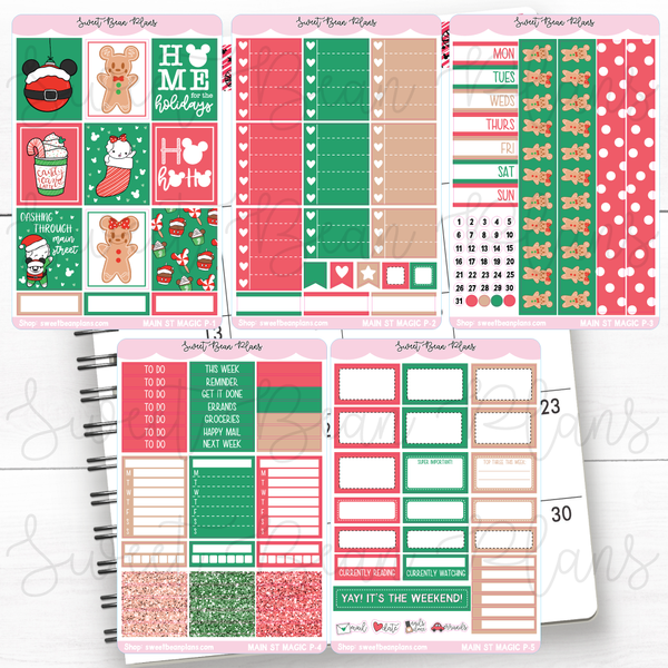 Magic on Main Street Weekly Kit Vinyl Planner Stickers