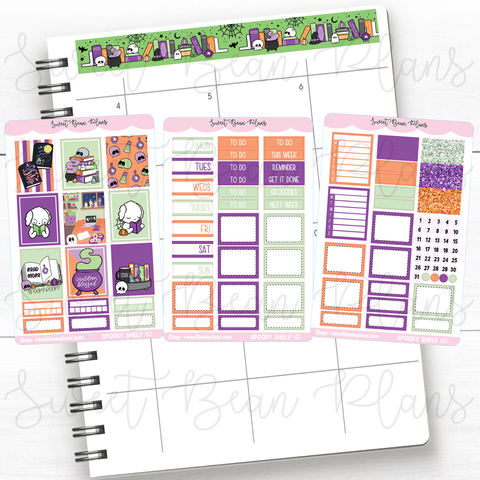 Spooky Bookshelf Hobo Cousin Weekly Kit