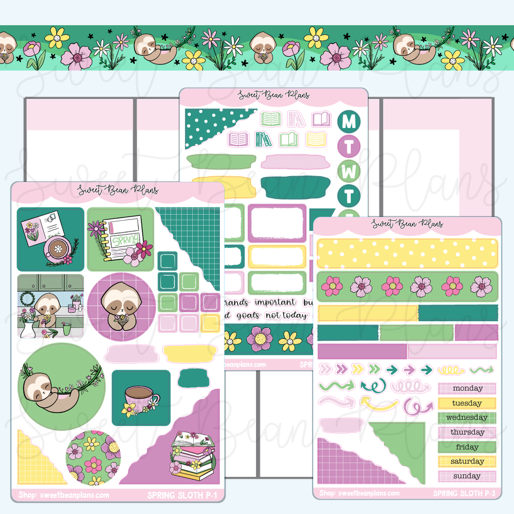 Spring Sloth Journaling Kit