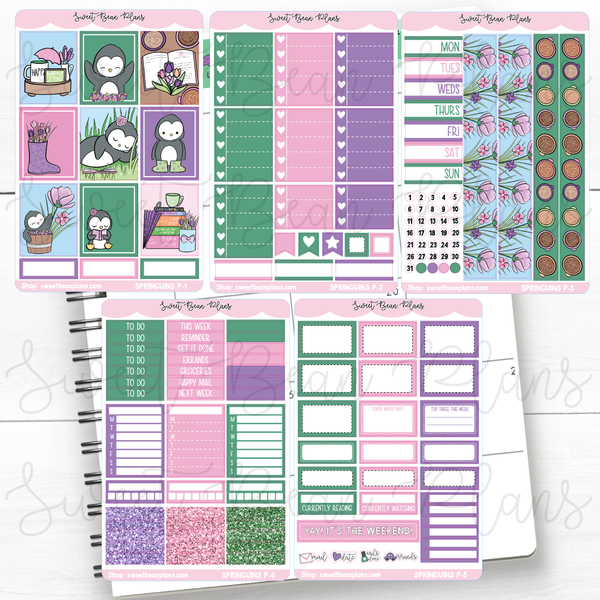 Springuins Weekly Kit Vinyl Planner Stickers