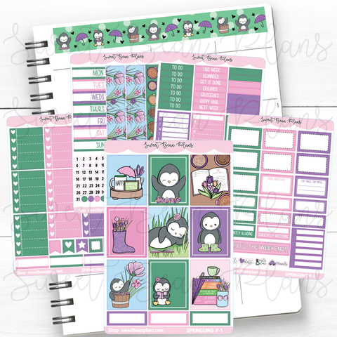 Springuins Weekly Kit Vinyl Planner Stickers